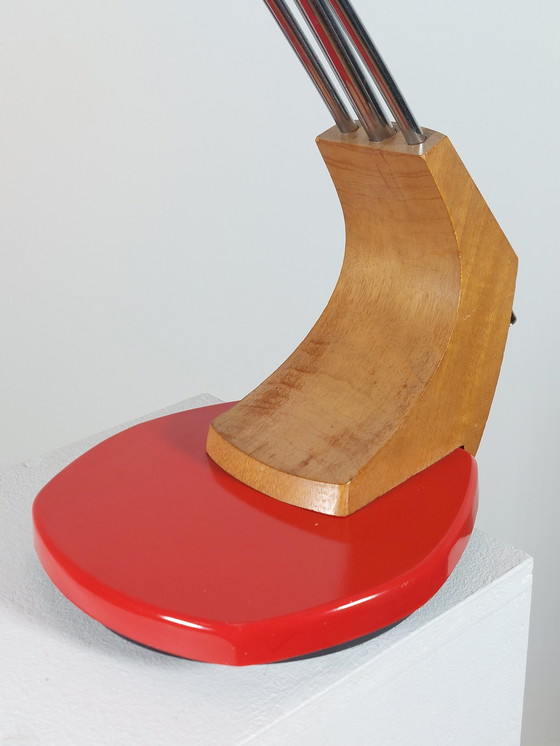 Image 1 of Vintage Mid Century Fase Falux Design Lamp Ruimtetijdperk