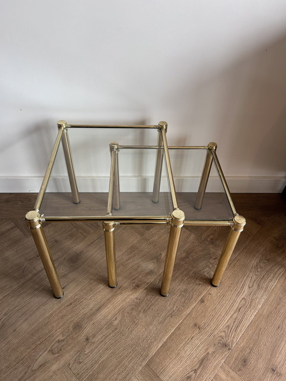 Image 1 of Miniset/Nesting Tables Hollywood Regency