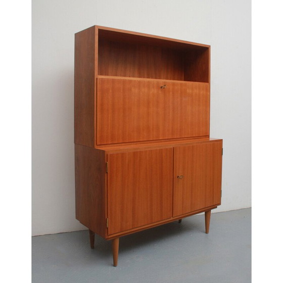 Image 1 of Vintage secretaire in walnoot, 1960