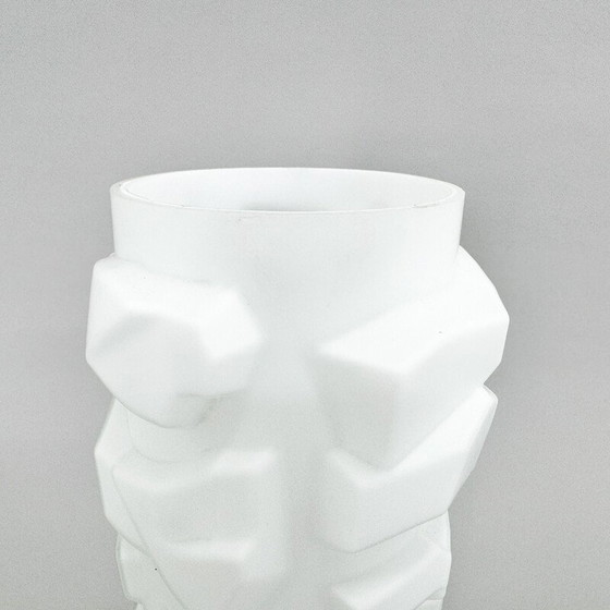 Image 1 of Vintage tafellamp in messing en opaline glas, Tsjecho-Slowakije 1970