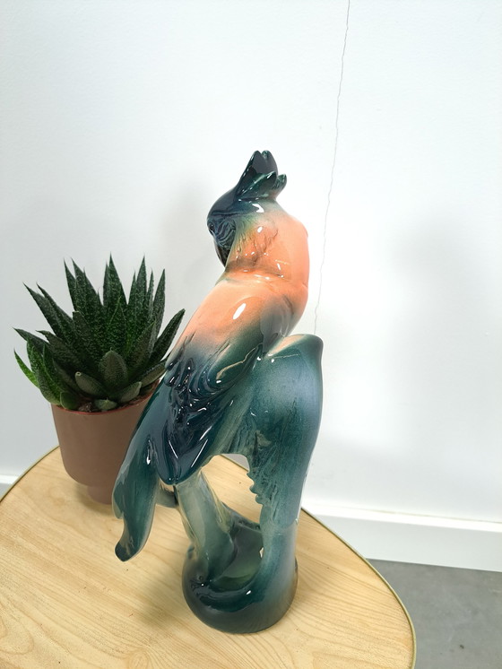 Image 1 of Vintage porseleinen beeld kaketoe