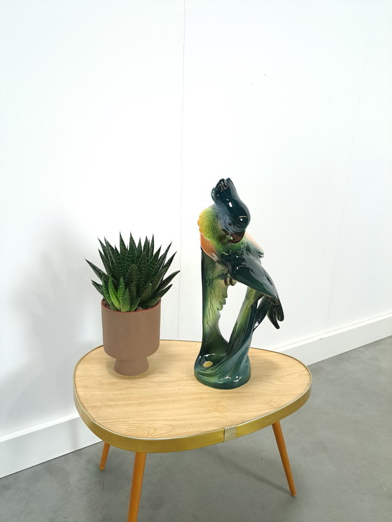 Image 1 of Vintage porseleinen beeld kaketoe