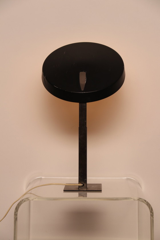 Image 1 of Bureaulamp in zwart metaal van Louis Kalff voor Philips - NL - jaren 50