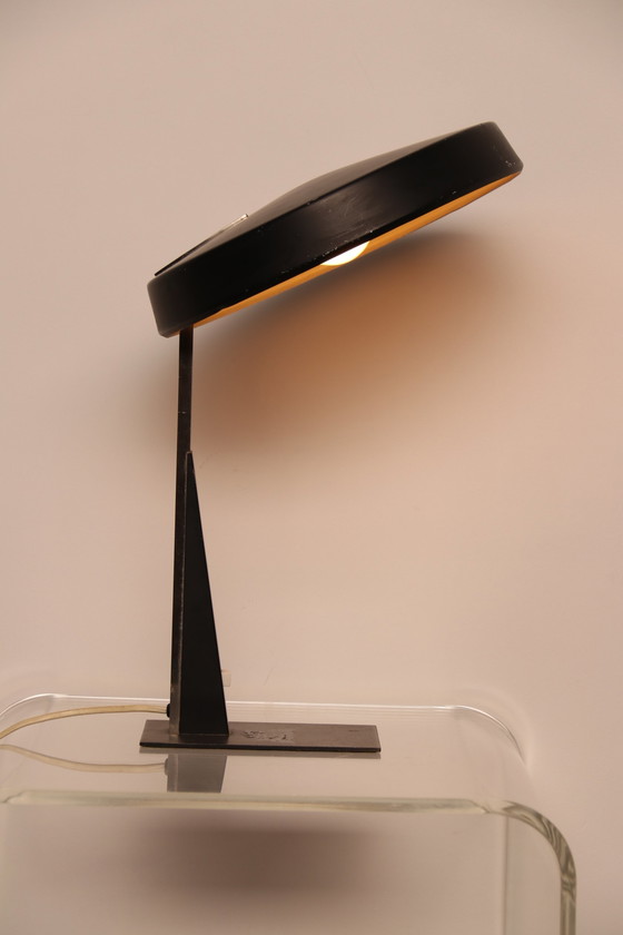 Image 1 of Bureaulamp in zwart metaal van Louis Kalff voor Philips - NL - jaren 50