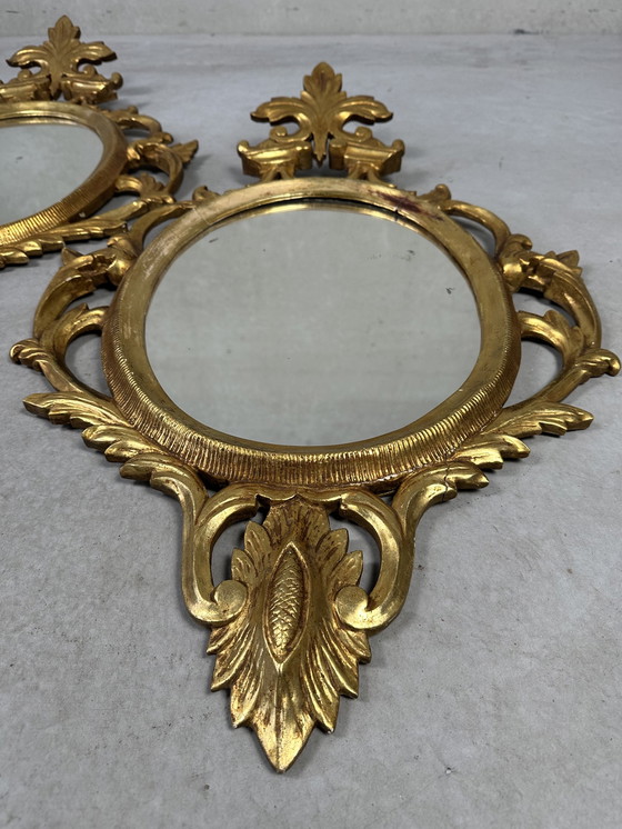 Image 1 of 2x Vintage spiegels