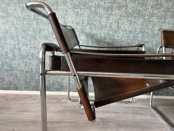 Image 1 of 2x Bononia/Gavina Wassily B3 Stoelen van Marcel Breuer