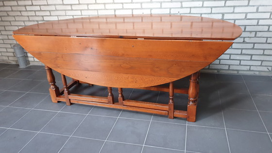 Image 1 of Schuitema kersenhout hangoren tafel