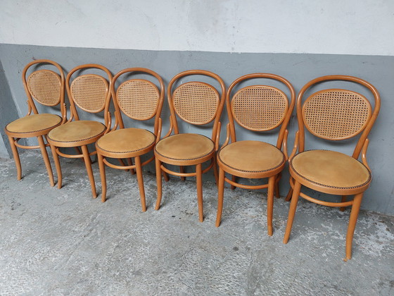 Image 1 of 6x Vintage webbing stoel