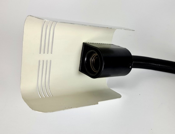Image 1 of Vintage Italiaanse Targetti Design - Gooseneck - Desk Lamp - Verstelbaar - Buigbaar - Studielamp - Kantoorlamp - Nachtkastje lam