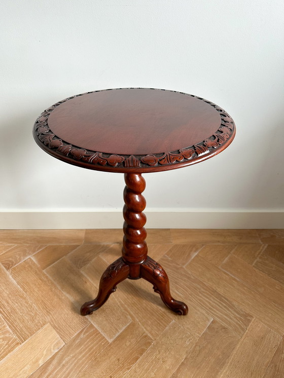 Image 1 of Vintage Mahonie Gerst Twist Salontafel