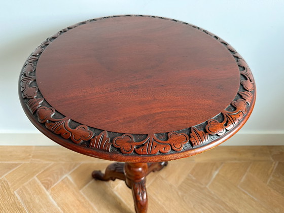 Image 1 of Vintage Mahonie Gerst Twist Salontafel