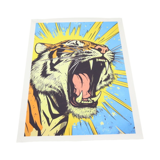 Image 1 of Uniek Tijger Kunstwerk Xl Giclée