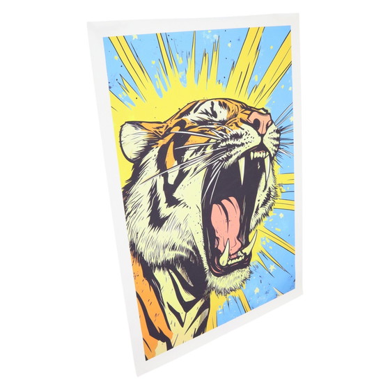 Image 1 of Uniek Tijger Kunstwerk Xl Giclée