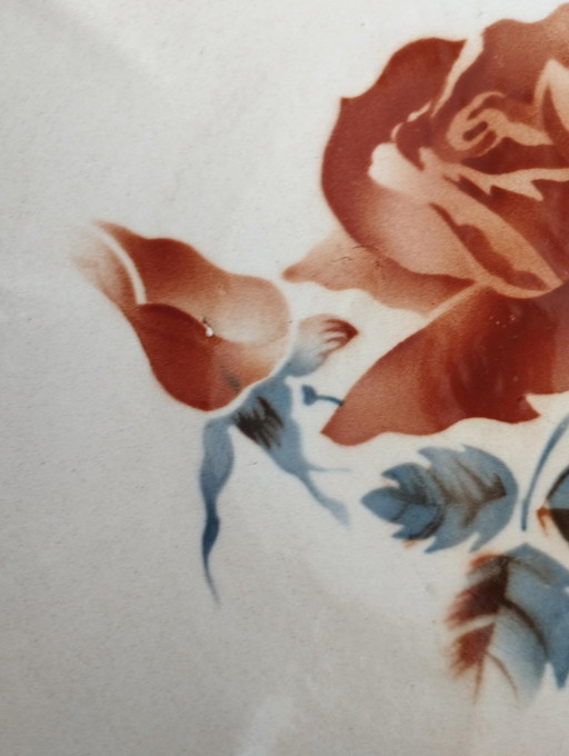 Digoin Sarreguemines - Kunst van de Tafel - Oude Vaisselle, Vintage - Pièce De Forme - Plat De Service - Grote Assiette - Déco