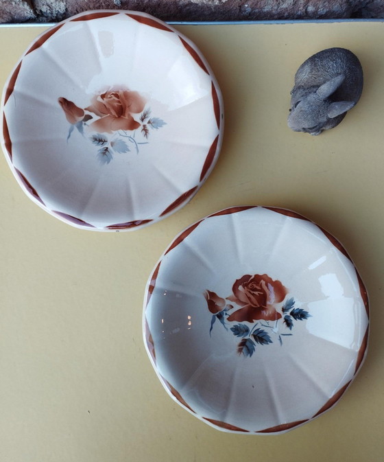 Image 1 of Digoin Sarreguemines - Kunst van de Tafel - Oude Vaisselle, Vintage - Pièce De Forme - Plat De Service - Grote Assiette - Déco