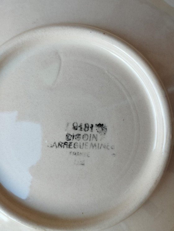 Image 1 of Digoin Sarreguemines - Kunst van de Tafel - Oude Vaisselle, Vintage - Pièce De Forme - Plat De Service - Grote Assiette - Déco