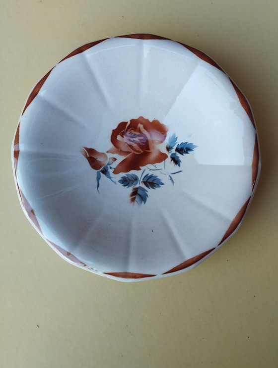 Image 1 of Digoin Sarreguemines - Kunst van de Tafel - Oude Vaisselle, Vintage - Pièce De Forme - Plat De Service - Grote Assiette - Déco