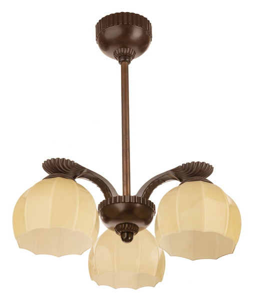 Art Deco Hanglamp 3 Lamps Bakeliet