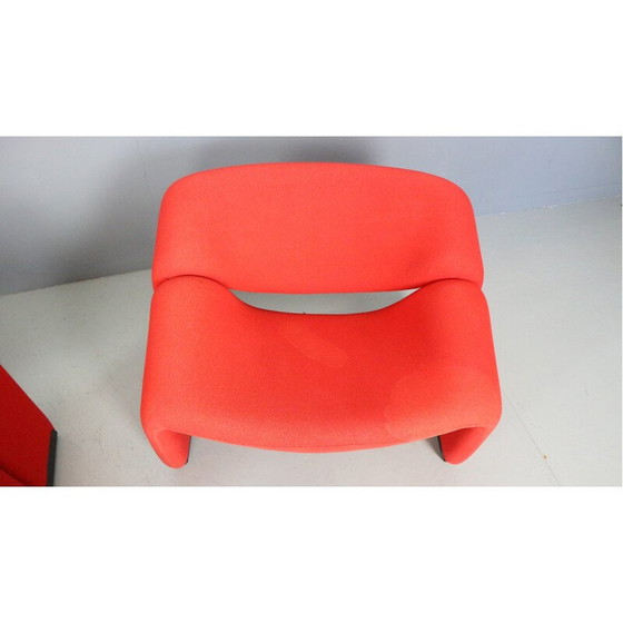 Image 1 of Paar vintage F598 stoffen stoelen van Pierre Paulin voor Artifort, Nederland 1972