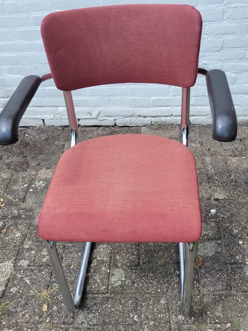 4x Tubax Slede eetkamerstoelen 1980