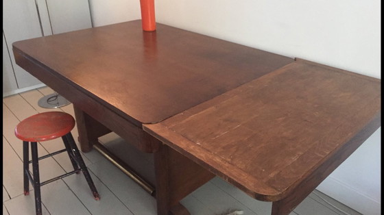 Image 1 of Vintage Houten Eettafel Jaren Dertig