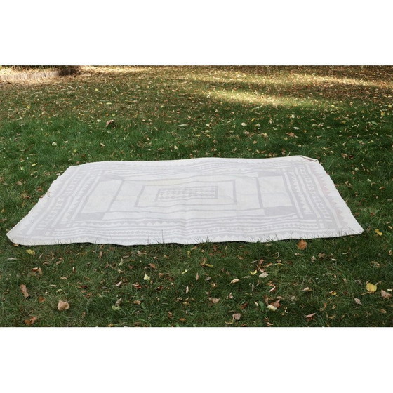 Image 1 of Vintage lichtgekleurd wollen vloerkleed, 1970-1980