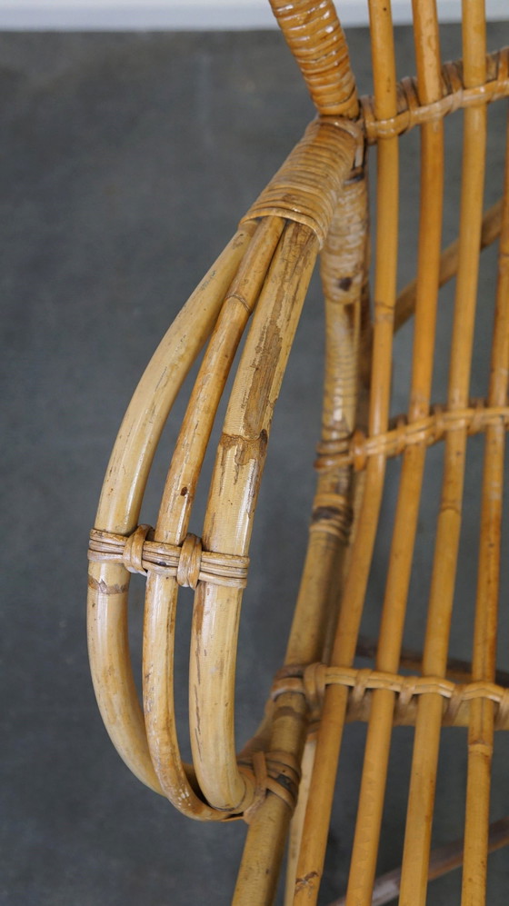 Image 1 of Vintage rotan Belse 8, Dutch Design, 1950, 2 zits bank