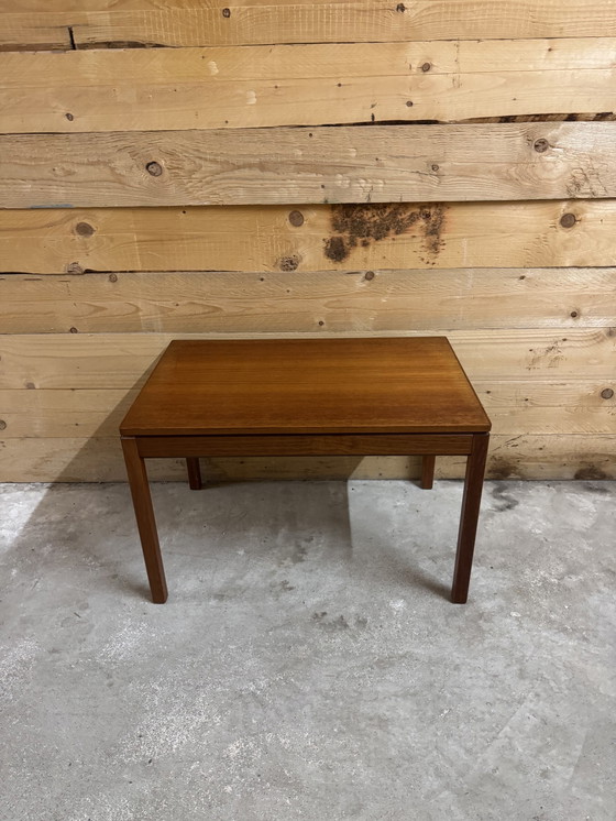 Image 1 of Teak bijzettafel Heggen Made In Norway tafel Mid Century