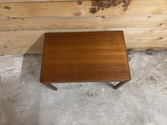 Image 1 of Teak bijzettafel Heggen Made In Norway tafel Mid Century