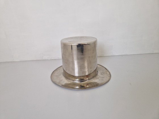 Image 1 of Metalen Art Deco stijl hoge hoed ijsemmer