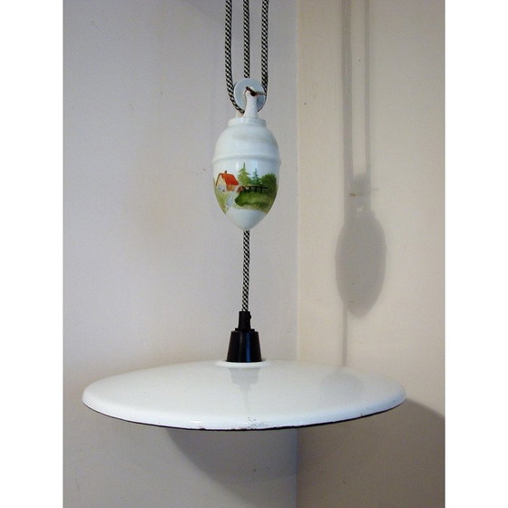Image 1 of Vintage hanglamp met contragewicht, jaren 1930