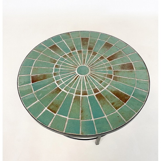 Image 1 of Mid-century mozaïek salontafel van Rogier Vandeweghe voor Amphora, België 1950