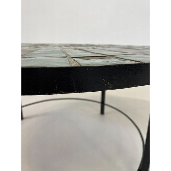 Image 1 of Mid-century mozaïek salontafel van Rogier Vandeweghe voor Amphora, België 1950