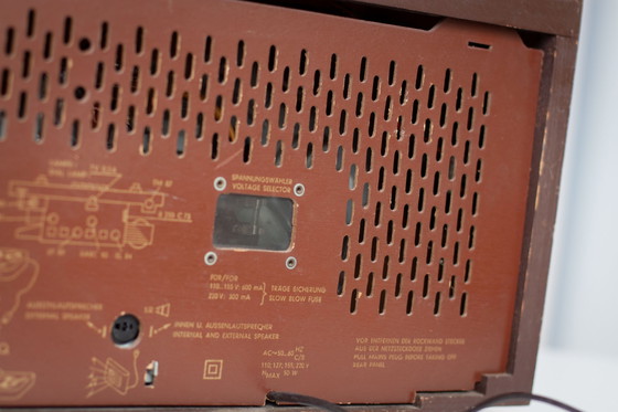 Image 1 of Vintage Stockholm 21150 Am/Fm Houten Radio Mid Century 1960S