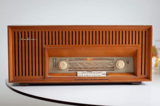 Vintage Stockholm 21150 Am/Fm Houten Radio Mid Century 1960S