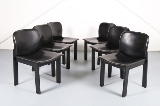 6x Vintage Italiaanse eetkamerstoelen