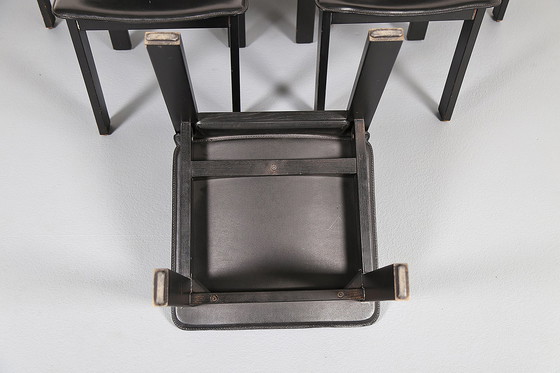 Image 1 of 6x Vintage Italiaanse eetkamerstoelen