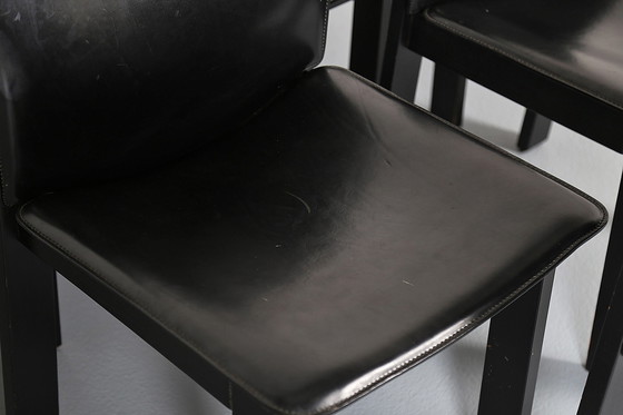 Image 1 of 6x Vintage Italiaanse eetkamerstoelen