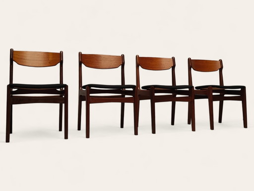 Four Mid - Century chairs