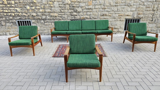 Image 1 of Arne Wahl Iversen Mid Century zitgroep 60s Danishfurniture