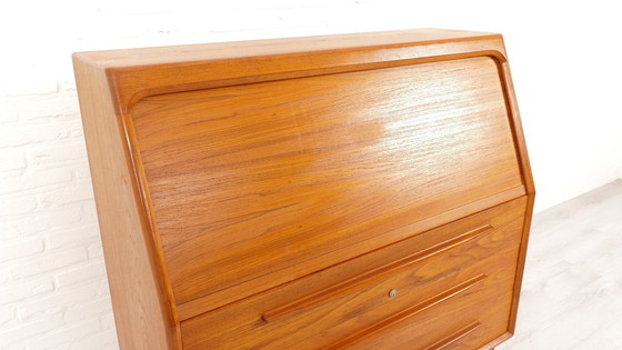 Image 1 of Vintage Secretaire | Bernhard Pedersen | Teak | Tambourdeur