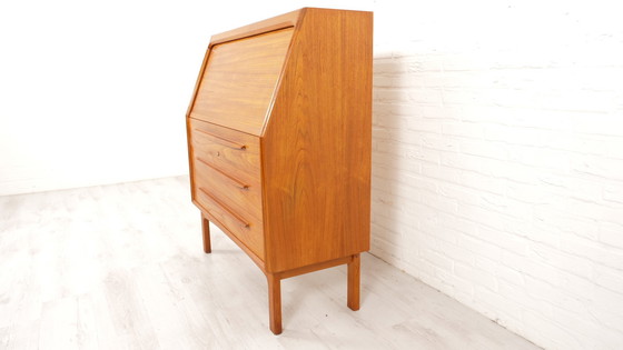 Image 1 of Vintage Secretaire | Bernhard Pedersen | Teak | Tambourdeur