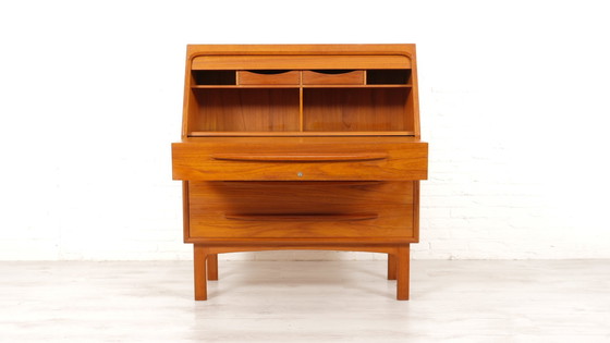 Image 1 of Vintage Secretaire | Bernhard Pedersen | Teak | Tambourdeur