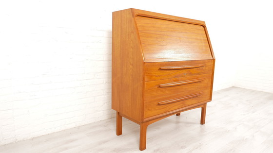 Image 1 of Vintage Secretaire | Bernhard Pedersen | Teak | Tambourdeur