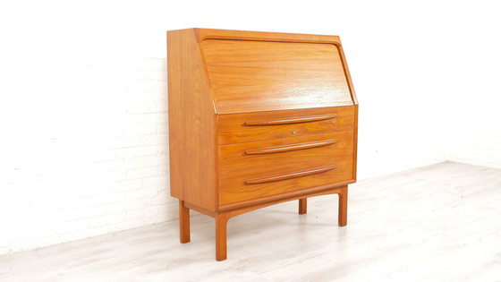 Image 1 of Vintage Secretaire | Bernhard Pedersen | Teak | Tambourdeur