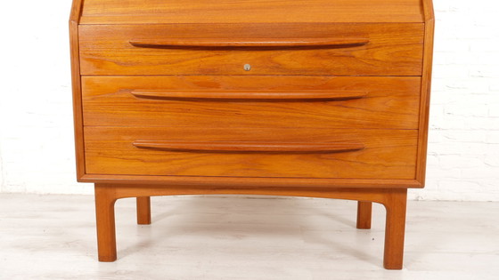 Image 1 of Vintage Secretaire | Bernhard Pedersen | Teak | Tambourdeur