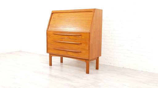 Vintage Secretaire | Bernhard Pedersen | Teak | Tambourdeur