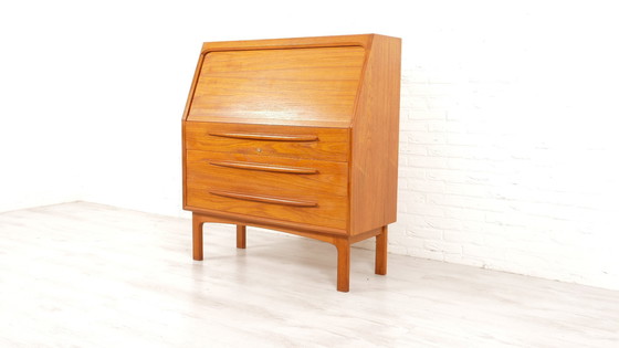 Image 1 of Vintage Secretaire | Bernhard Pedersen | Teak | Tambourdeur