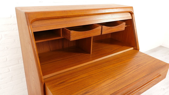 Image 1 of Vintage Secretaire | Bernhard Pedersen | Teak | Tambourdeur