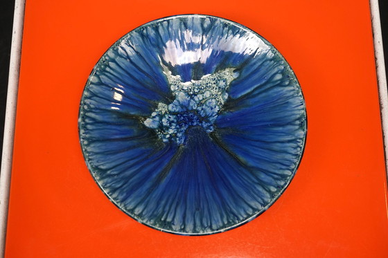 Image 1 of Blauw vintage wandbord uit Duitsland, jaren 1970